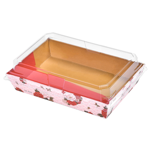 一次性寿司打包盒商用批发外卖摆摊带盖食品级纸盒SUNZZA PACKING