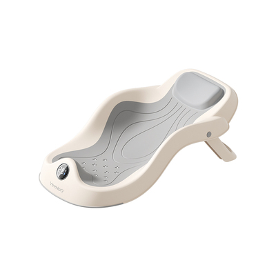 英氏婴儿浴架躺托澡盆通同新生儿洗澡感温浴架宝宝坐躺托浴凳防滑