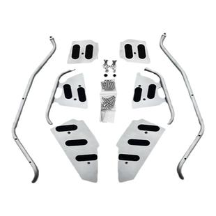 适用于隆鑫无极sr4max350护杠保险杠防摔射灯支架脚踏博奥达改装