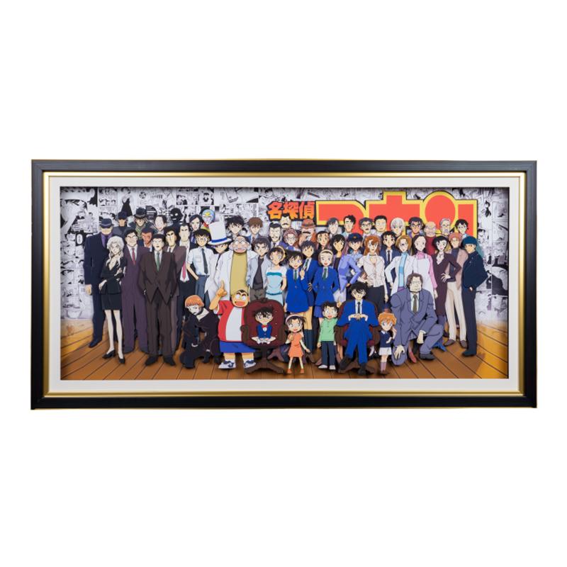 名侦探柯南全家福立体画挂画相框