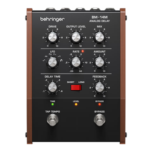 Behringer/百灵达 BM-14M模拟延迟效果器BBD复古温暖单块效果器