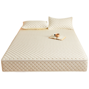 六面全包床笠拉链款全棉纯棉a类母婴级薄床垫隔脏150x190夹棉加厚