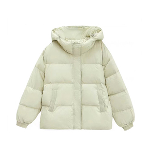 晴雨雪短款羽绒服女韩版连帽加厚小个子宽松显瘦白鸭绒保暖冬外套