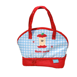 可爱双层保温饭盒手提袋子学生上班族便携带饭餐包加厚铝箔便当包