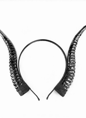 暗黑系搞死风万圣节恶魔角新品