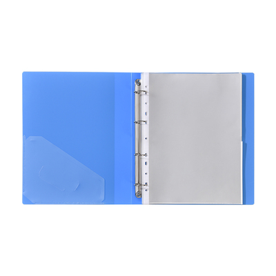 3孔活页文件夹a4透明资料插页册