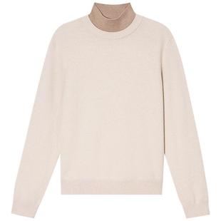 PSALTER诗篇半高领宽松松落肩羊毛衫打底针织衫2025冬季款