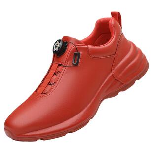 男鞋爆款高级白色旋转纽扣休闲皮鞋男士内增高老爹鞋休闲鞋子男款