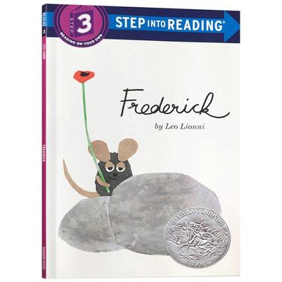 送音频英文原版绘本田鼠阿佛Frederick 英文版 Step Into Reading Level 3 李欧·李奥尼儿童启蒙艺术图画书 英文版进口英语