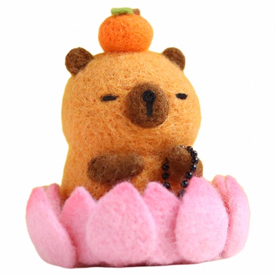 水豚手工材料包送工具带视频讲解