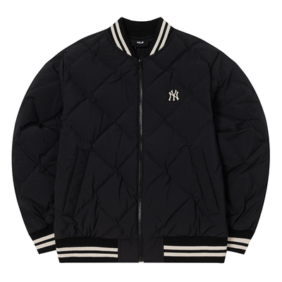 MLB情侣NY菱格压印棒球服羽绒服