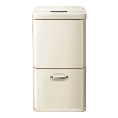EKO感应垃圾桶家用厨房奶油风