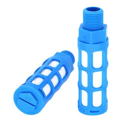 塑料电磁阀蓝色消声器