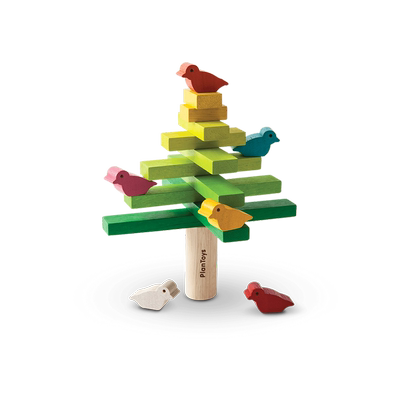 儿童益智堆叠平衡树木制玩具