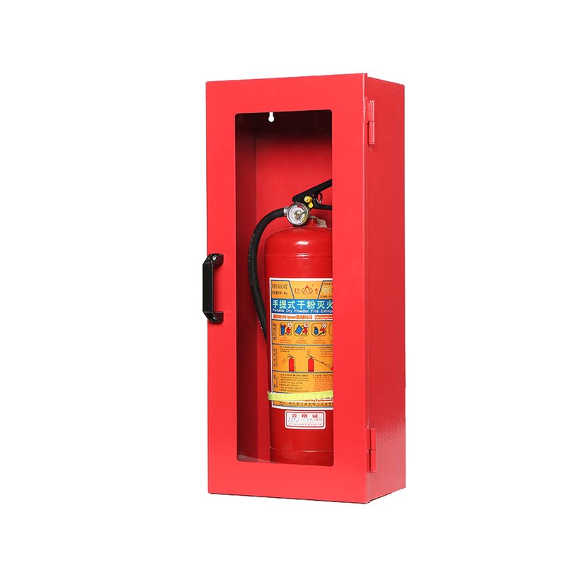 可视化应急灭火器工具箱 壁挂式消防器具灭火器存放箱安全锁具
