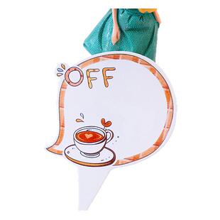 生日蛋糕装饰空白可手写插件网红蝴蝶结云朵祝福语贺卡写字卡片