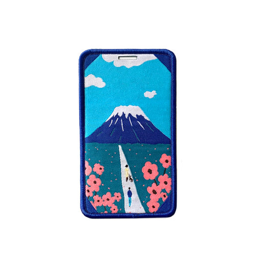谁能凭爱将富士山私有美院颜究生原创工作证饭卡套行李牌礼品包挂