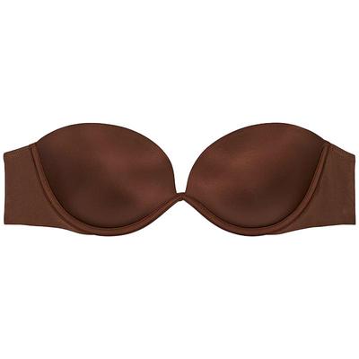 维密薄衬垫光滑无肩带文胸