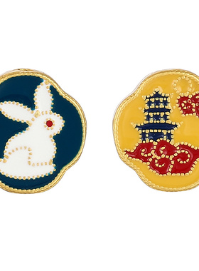 老金烧蓝转运珠致闺蜜沙金配件