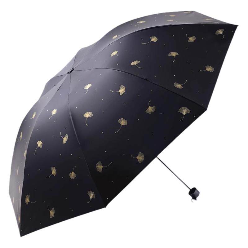 天堂伞黑胶伞防晒防紫外线太阳伞晴雨两用轻巧便携折叠伞男女雨伞