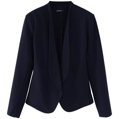 大码通勤女装气质无领西装套装