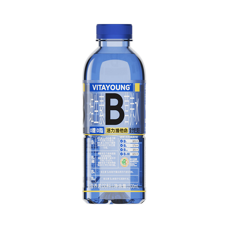 VITAYOUNG活力维他命维生素B水0脂肪饮料菊花味500ml*12瓶