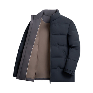 杉杉官方羽绒服男士2025冬季新款立领商务休闲爸爸保暖加厚外套