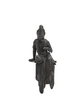 圭隐堂手工古锡观音菩萨茶宠中式禅意佛像精品可养茶玩茶道摆件
