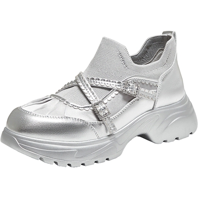 TATA/他她2025秋厚底女时尚休闲运动鞋新款7PJB5CM5