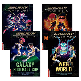 银河勇士4册套装 英文原版 Galaxy Warriors 星际冒险主题 惊险刺激的星际冒险故事全彩漫画书 儿童桥梁书 小学生英语课外读物