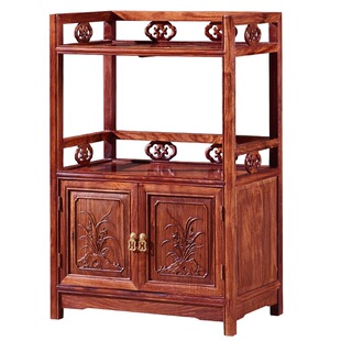 红木刺猬紫檀茶水柜餐边柜客厅实木置物架花梨木茶叶储物柜陈列柜