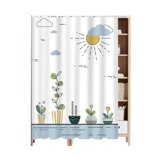 柜子遮挡帘衣柜防尘帘鞋架遮丑帘置物架杂物书柜橱柜帘布免打孔