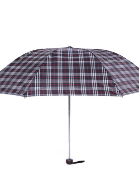 折叠伞格子伞天堂伞三折伞男雨伞