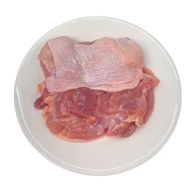 去骨鸡腿肉生鲜商用批发用无骨带皮鸡腿鸡排鸡肉冷冻汉堡鸡腿排