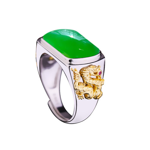 马鞍托S925纯银戒指空托镶嵌翡翠玉石蜜蜡墨玉马鞍开口戒托10*16