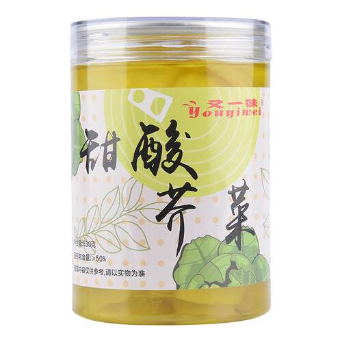 又一味甜酸芥菜530g爽口糖醋芥菜水晶白芥菜腌制酱腌泡菜广东特产