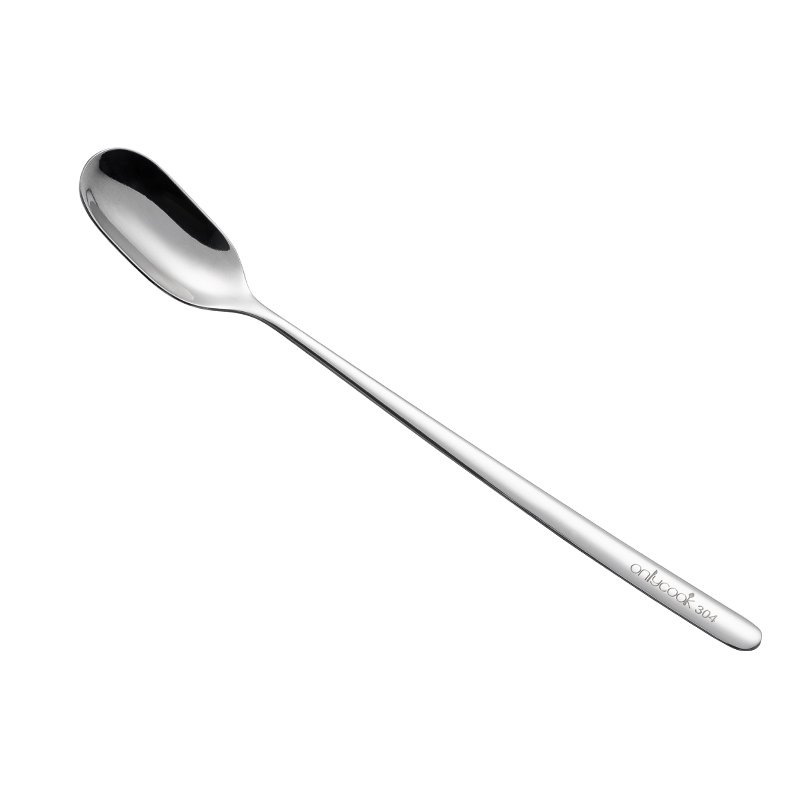onlycook 创意冰勺304不锈钢长柄勺奶茶勺加长咖啡勺子长柄搅拌勺