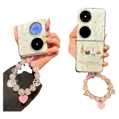 华为pocket2可爱动物头像手机壳