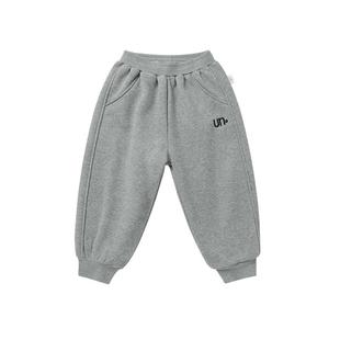 男童加绒运动裤子冬装秋冬款儿童保暖长裤宝宝冬季加厚卫裤童装潮