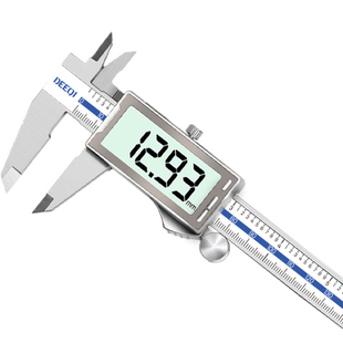 德岐游标卡尺数显高精度工业级不锈钢测量精准家用小型150油标