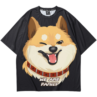 木村三社SANSYAS 情侣装2024新款衣服男短袖t恤宽松半袖上衣百搭