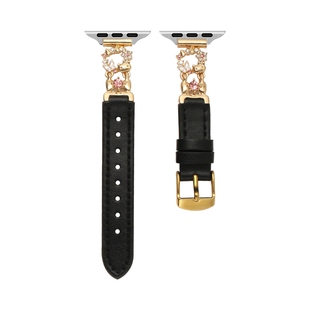 适用iwatch s11手表带秋冬新品苹果s10高级感老钱风皮质表带applewatchs9女款腕表se精致s8质感s7专用s6表链