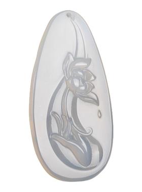 冰种玛瑙男女款观音挂件玉吊坠