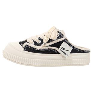 回力官方旗舰店帆布鞋女款2026新款外穿一脚蹬女鞋包头半拖鞋子女