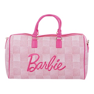 Barbie芭比官方正品粉色女包刺绣女生旅行大容量手提包斜挎包礼物