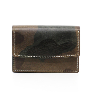 all situation 原创意大利植鞣牛皮卡包真皮迷彩名片包潮流零钱包