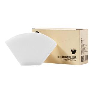 hero扇形咖啡过滤纸原色无漂白美式滴滤机聪明杯平底杯专用100片