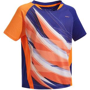 迪卡侬儿童运动套装羽毛球T恤男童女童速干衣短裤套装训练服KIDO