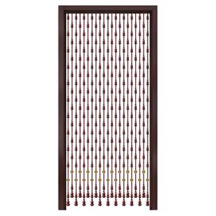 桃木葫芦门帘泰山石敢当五帝钱珠帘化解大门卧室厕所门对门隔断帘