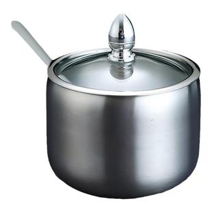 304不锈钢调味罐组合套装韩式商用金色佐料盒调料罐子辣椒油盐罐